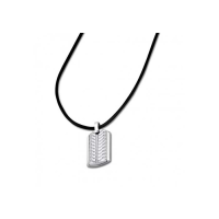 Мъжки колие от 316l Медицинска стомана - с форма Други - - Сив