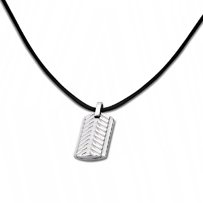 Мъжки колие от 316l Медицинска стомана - с форма Други - - Сив