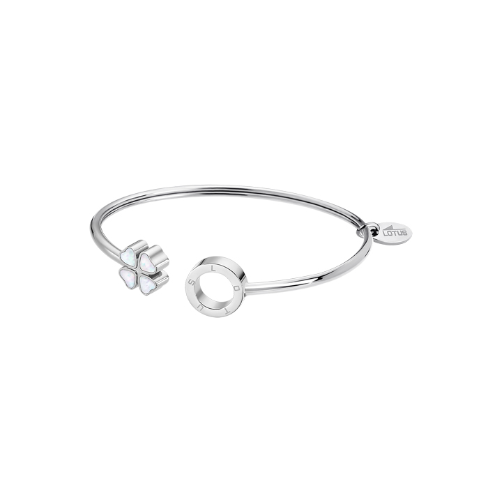 Дамски гривна от 316l Медицинска стомана - с форма Цвете - Седеф