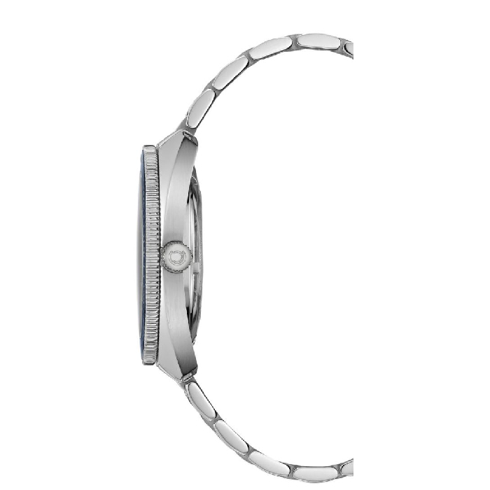 Мъжки ръчен часовник с автоматичен механизъм - корпус от Стомана и алуминий - Стоманена верижка - цвят Черен Сив - 4