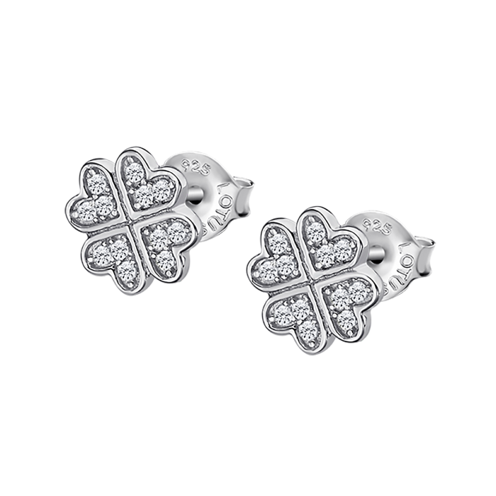 Дамски обеци от 925 Сребро - с форма - - Сив