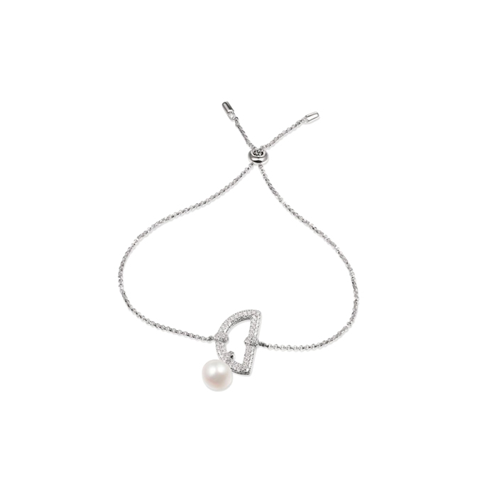 Дамски гривна от 925 Сребро - с форма - Перла