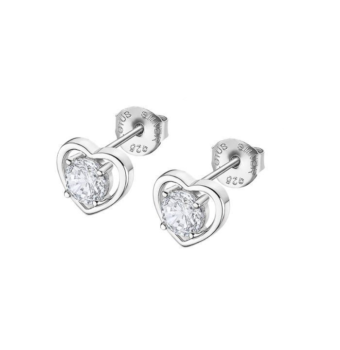 Дамски обеци от 925 Сребро - с форма - - Сив