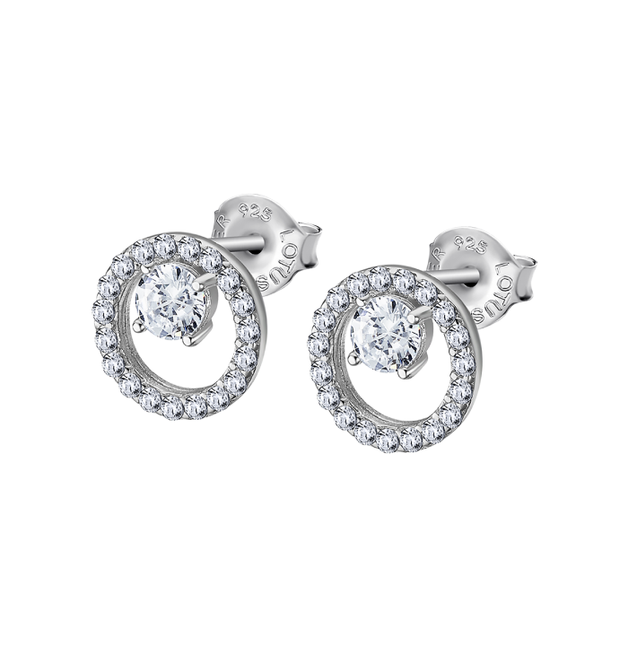 Дамски обеци от 925 Сребро - с форма - - Сив