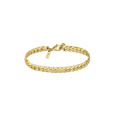 Мъжки гривна от 316l Медицинска стомана - с форма - - IP покритие цвят злато