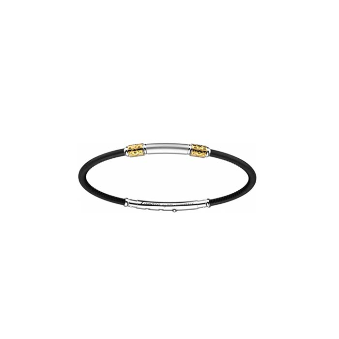 Мъжки гривна от 925 Сребро - с форма Други - - Черен