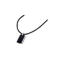 Мъжки колие от 316l Медицинска стомана - с форма Други - - Сив