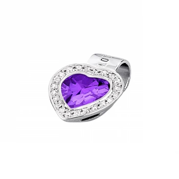 Дамски обеци от 925 Сребро - с форма Други - Цирконий - Сив