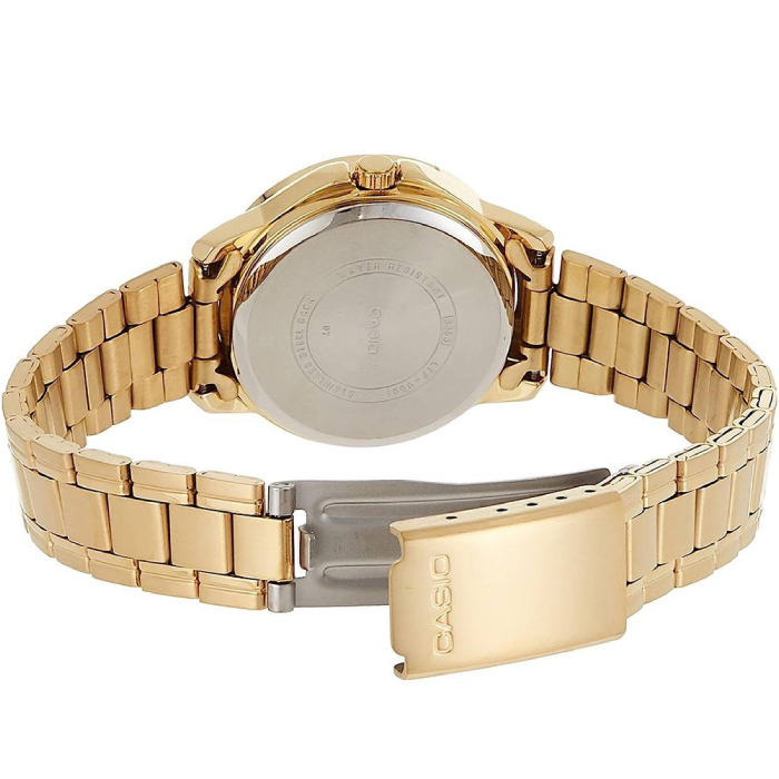 Мъжки ръчен часовник с кварцов механизъм - корпус от Стомана - Стоманена верижка - цвят Злато Злато