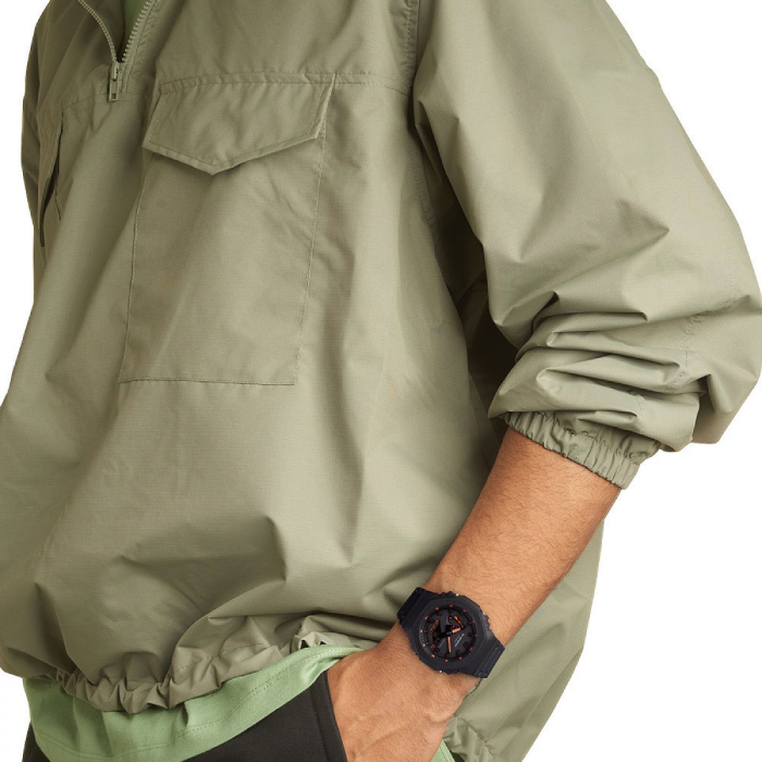 Мъжки ръчен часовник с кварцов механизъм - корпус от Полимер - Полимер - цвят Черен