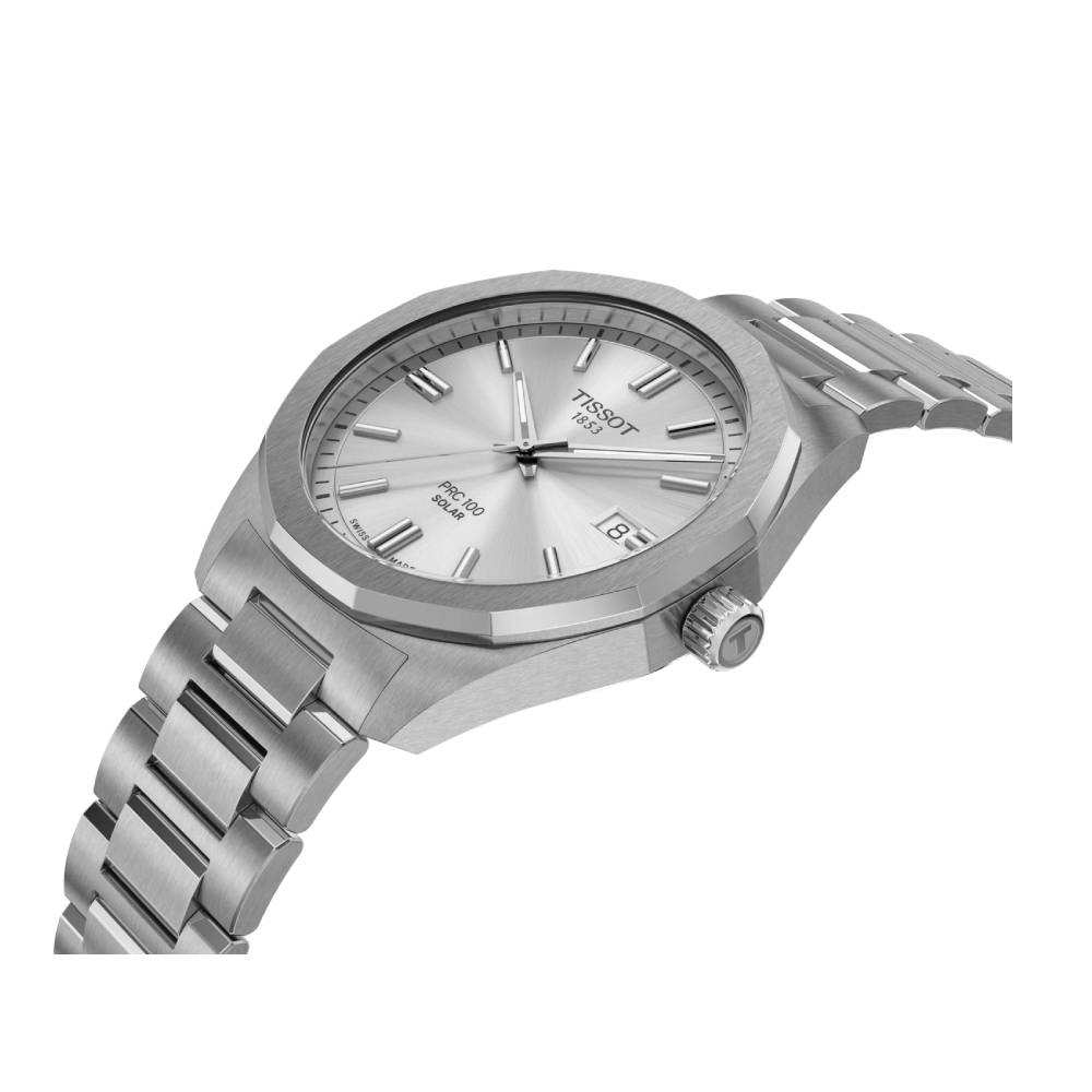 Мъжки ръчен часовник с кварцов механизъм - корпус от Стомана - Стоманена верижка - цвят Сребрист Сив