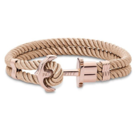 Дамски гривна Paul Hewitt PH-FB-0029-S от Marinium ocean steel - с форма Котва - - Рециклирана стомана / Розово злато