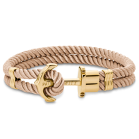 Дамски гривна Paul Hewitt PH-FB-0032-S от Marinium ocean steel - с форма Котва - - Рециклирана стомана / Злато