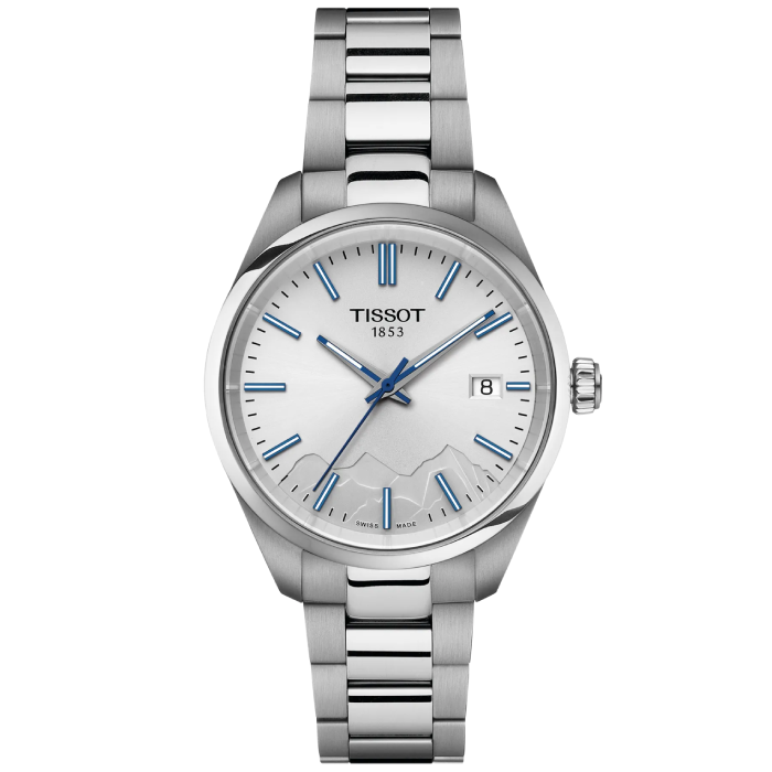 Дамски ръчен часовник с кварцов механизъм - корпус от Стомана - Стоманена верижка - цвят Сребрист Сив