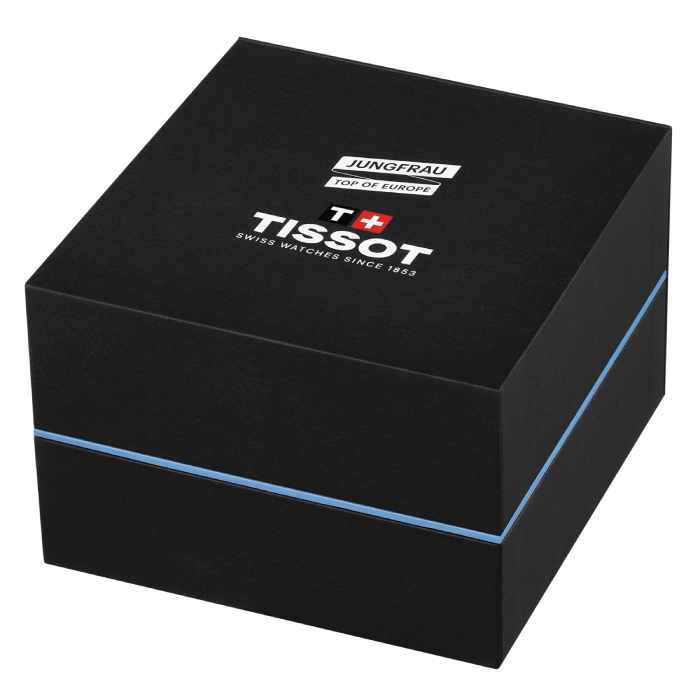 Мъжки ръчен часовник с кварцов механизъм - корпус от Стомана - Стоманена верижка - цвят Син Сив