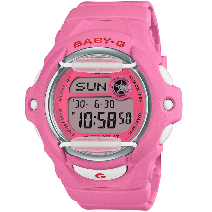 Дамски ръчен часовник с кварцов механизъм - корпус от Полимер - Полимер - цвят Сив Розов