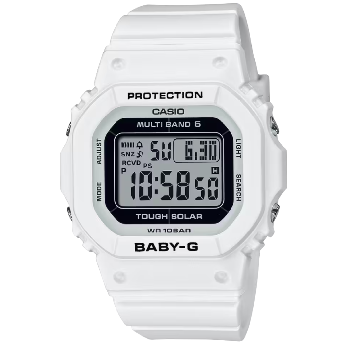 Унисекс ръчен часовник с кварцов механизъм - корпус от Полимер - Полимер - цвят Сив Бял