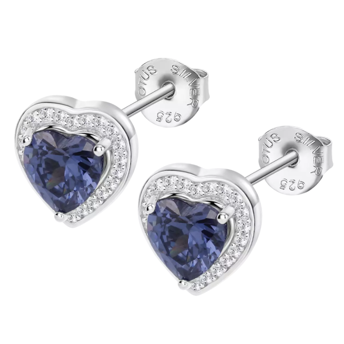 Дамски обеци от 925 Сребро - с форма - - Сребро / Цирконий