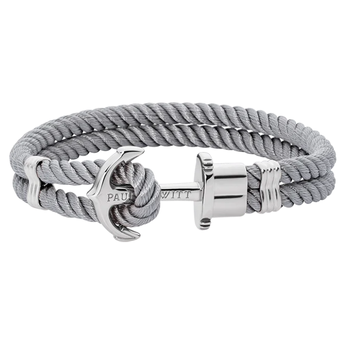 Мъжки гривна от Marinium ocean steel Медицинска стомана - с форма Котва - - Рециклирана стомана (MARINIUM®)