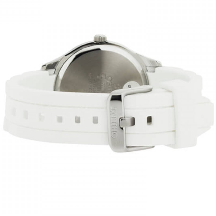 Дамски ръчен часовник с кварцов механизъм - корпус от Стомана - Полимер - цвят Бял Бял