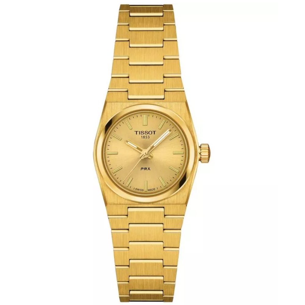 Дамски ръчен часовник с кварцов механизъм - корпус от Стомана - Стоманена верижка - цвят Злато