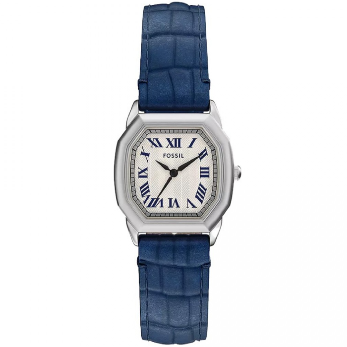 Дамски ръчен часовник с кварцов механизъм - корпус от Стомана - Естествена кожа - цвят Шампанско