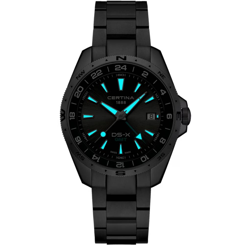 Мъжки ръчен часовник с кварцов механизъм - корпус от Стомана - Стоманена верижка - цвят Сив Червен