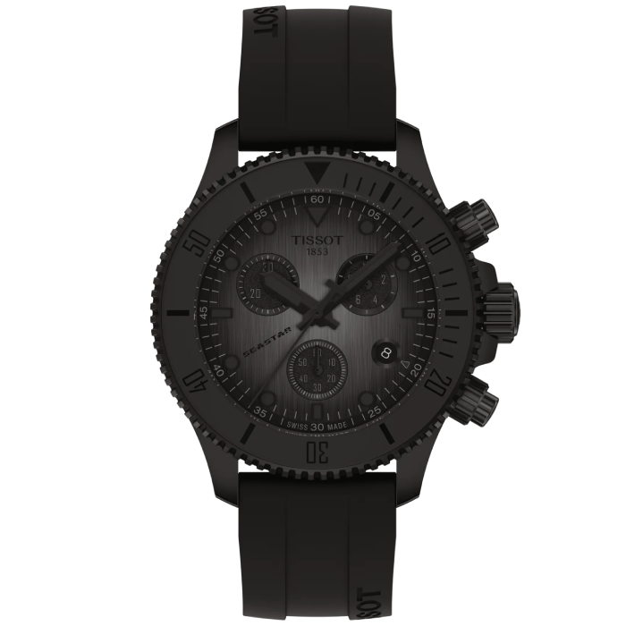 Унисекс ръчен часовник с кварцов механизъм - корпус от Стомана - Силиконова каишка - цвят Черен