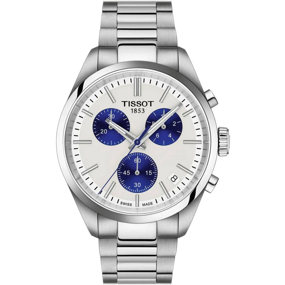 Мъжки ръчен часовник с кварцов механизъм - корпус от Стомана - Стоманена верижка - цвят Сив Сребрист