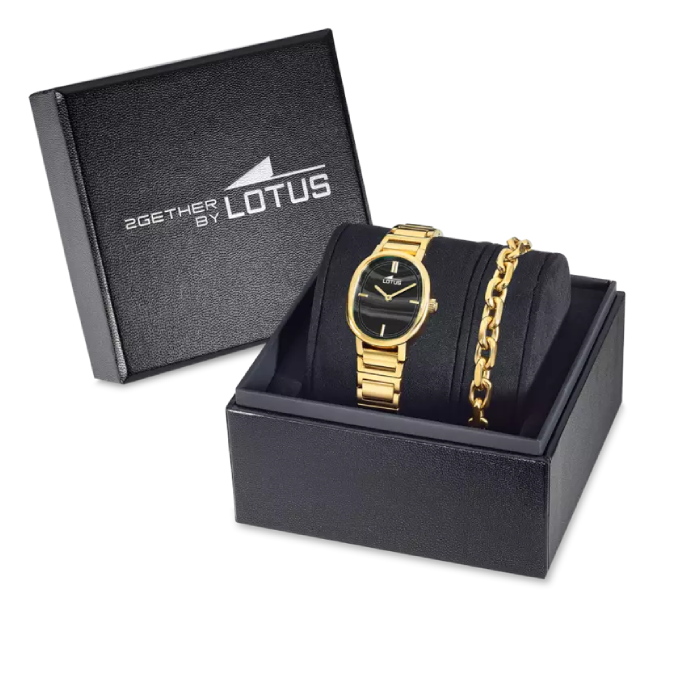 Дамски ръчен часовник с кварцов механизъм - корпус от Стомана - Стоманена верижка - цвят Черен