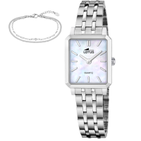 Дамски ръчен часовник с кварцов механизъм - корпус от Стомана - Стоманена верижка - цвят Седеф