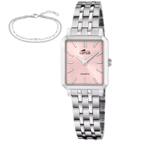 Дамски ръчен часовник с кварцов механизъм - корпус от Стомана - Стоманена верижка - цвят Розов