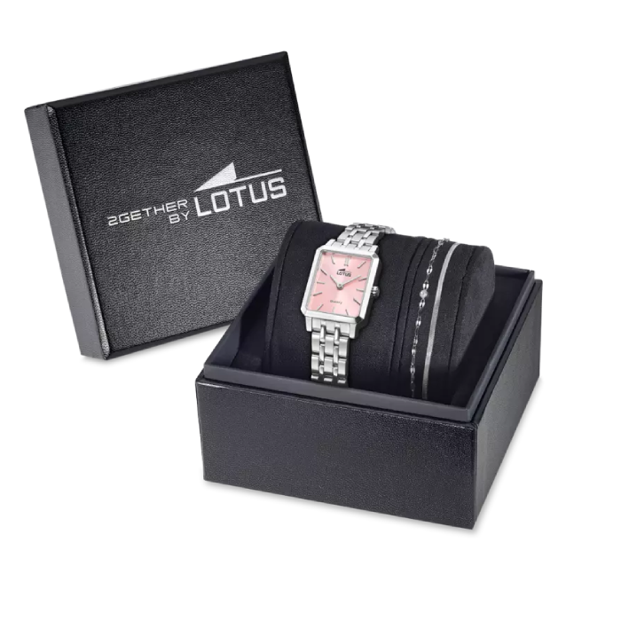 Дамски ръчен часовник с кварцов механизъм - корпус от Стомана - Стоманена верижка - цвят Розов