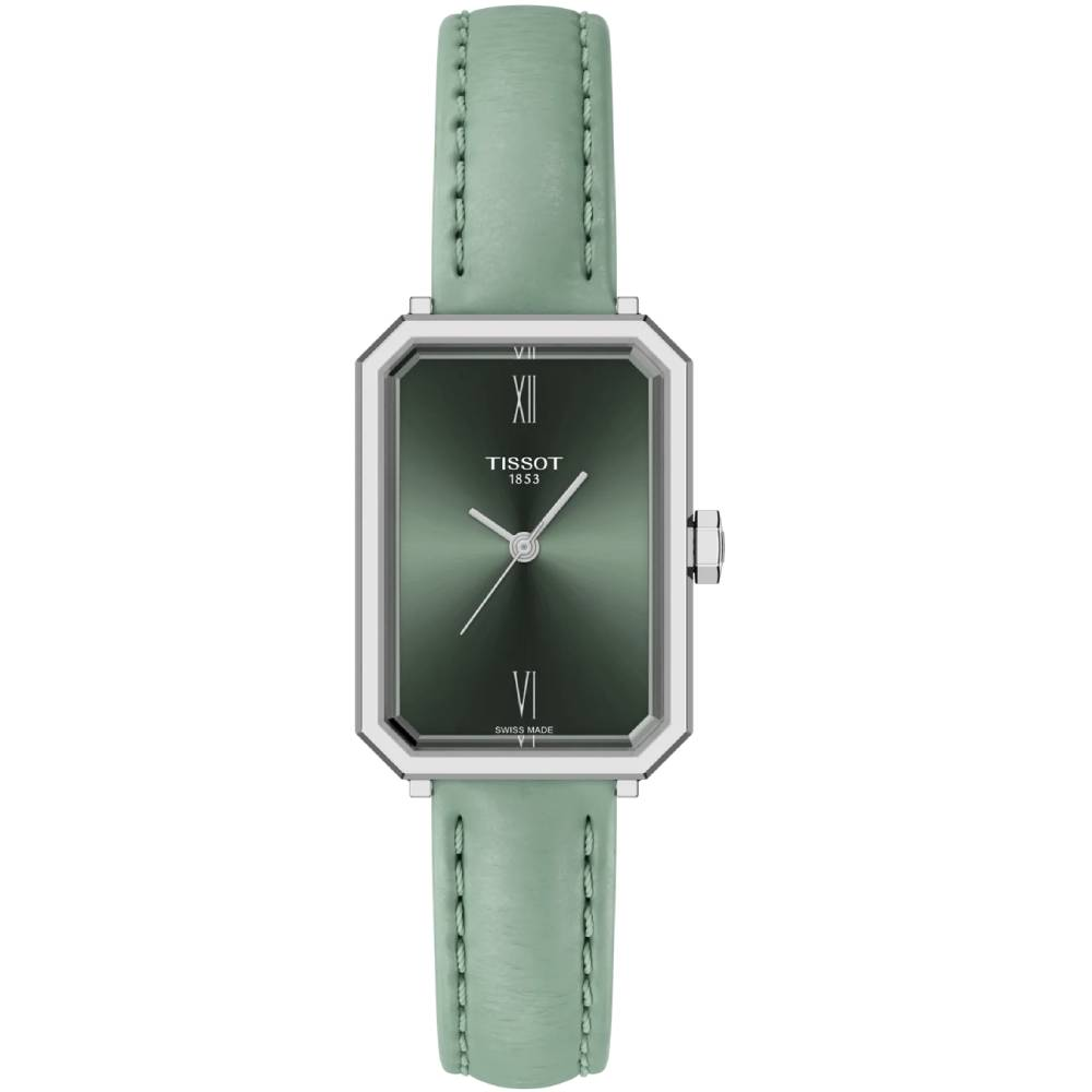 Дамски ръчен часовник с кварцов механизъм - корпус от Стомана - цвят Зелен
