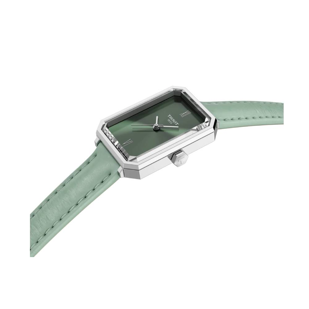 Дамски ръчен часовник с кварцов механизъм - корпус от Стомана - цвят Зелен