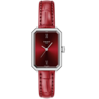 Дамски ръчен часовник с кварцов механизъм - корпус от Стомана - цвят Червен
