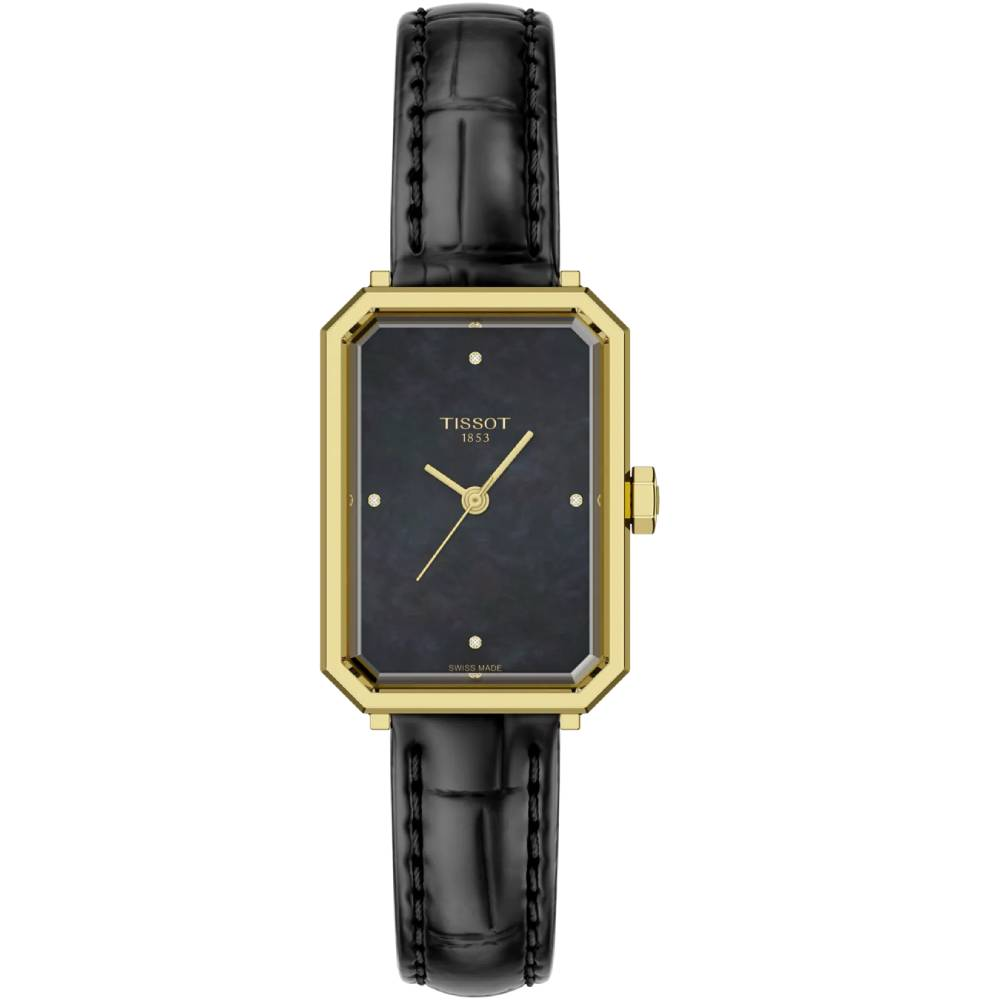 Дамски ръчен часовник с кварцов механизъм - корпус от Стомана - цвят Черен