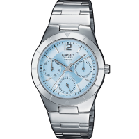 Дамски ръчен часовник с кварцов механизъм - корпус от Стомана - Стоманена верижка - цвят Син Червен