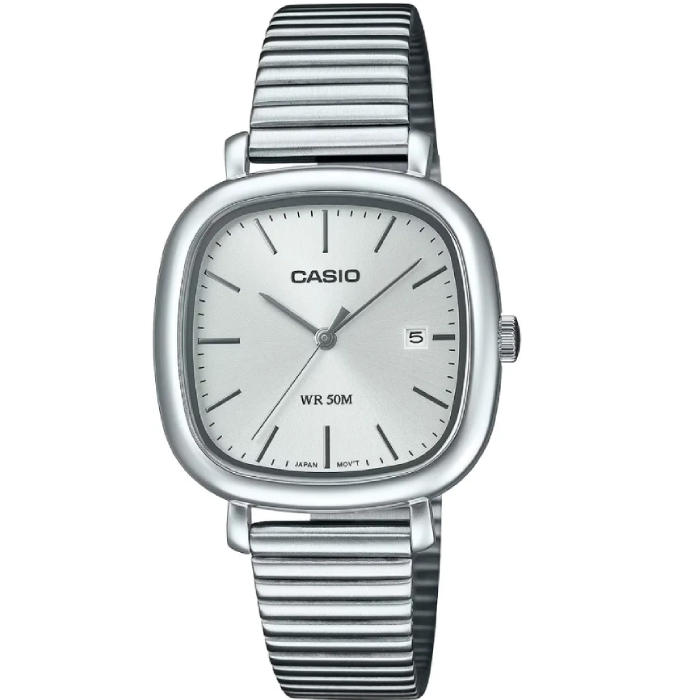 Дамски ръчен часовник с кварцов механизъм - корпус от Стомана - Стоманена верижка - цвят Сив