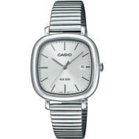 Дамски ръчен часовник с кварцов механизъм - корпус от Стомана - Стоманена верижка - цвят Сив