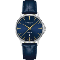 Мъжки ръчен часовник с кварцов механизъм - корпус от Стомана - цвят Син