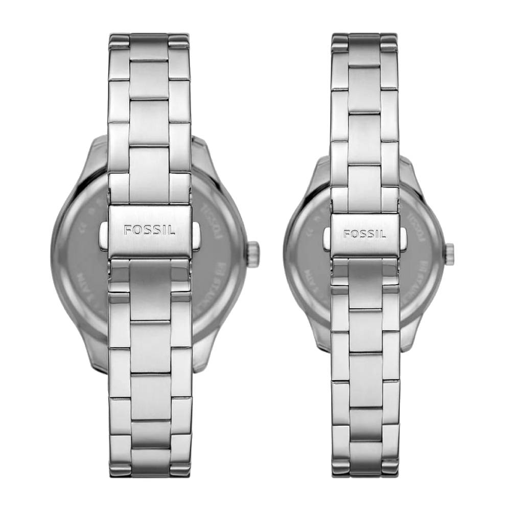 Унисекс ръчен часовник с кварцов механизъм - корпус от Стомана - Стоманена верижка - цвят Черен