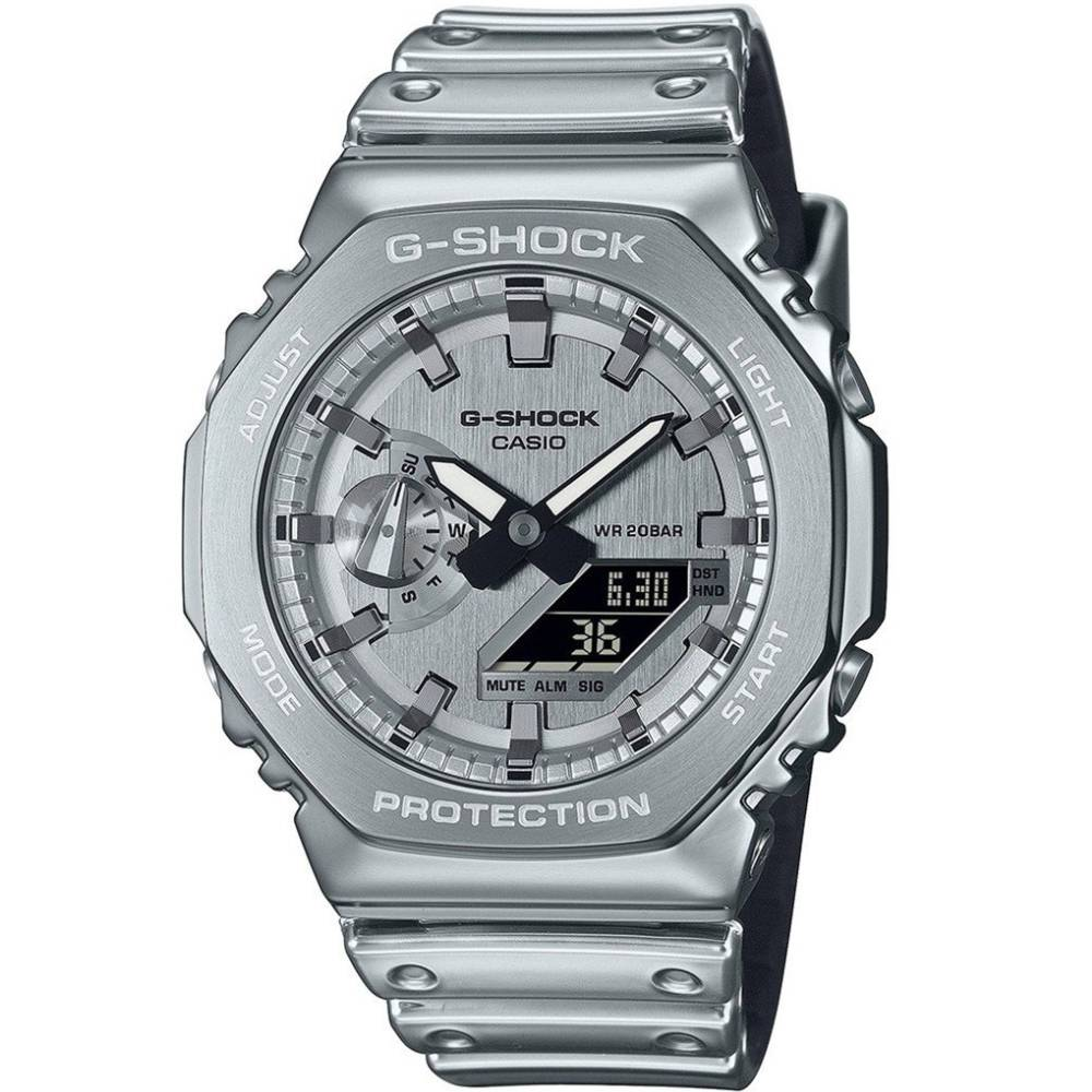 Casio GM-2100YM-8AER G-Shock - Унисекс ръчен часовник с кварцов механизъм - корпус от Стомана - Полимер - цвят Сребрист