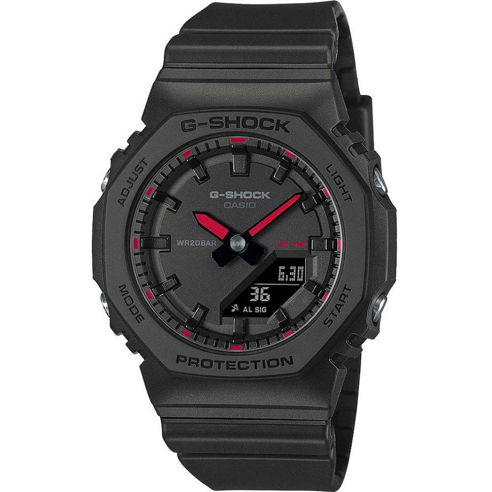 Casio GMA-P2100SA-1A1ER G-Shock - Унисекс ръчен часовник с кварцов механизъм - корпус от Полимер - Полимер - цвят Черен