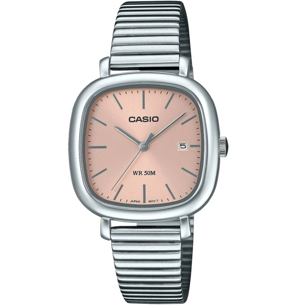 Дамски ръчен часовник с кварцов механизъм - корпус от Стомана - Стоманена верижка - цвят Розов