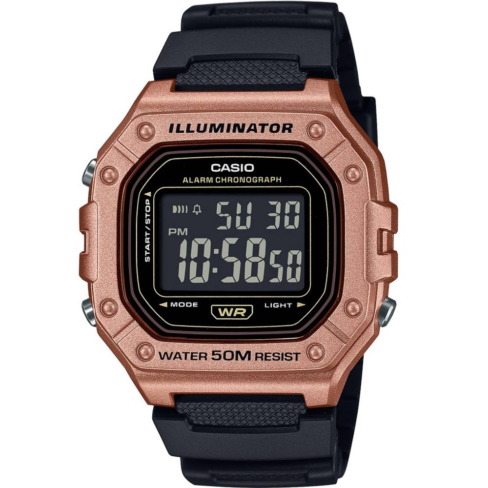 Унисекс ръчен часовник с кварцов механизъм - корпус от Полимер - Полимер - цвят Черен