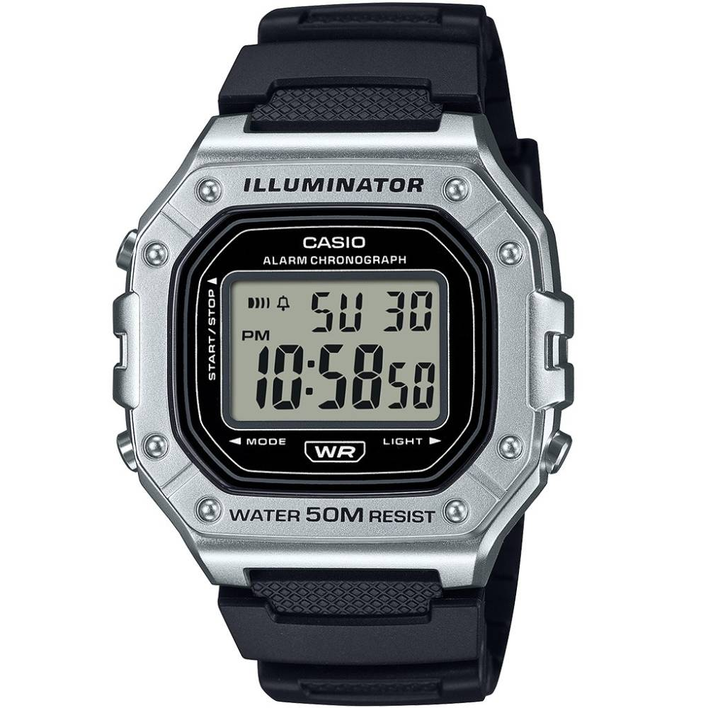 Унисекс ръчен часовник с кварцов механизъм - корпус от Полимер - Полимер - цвят Черен