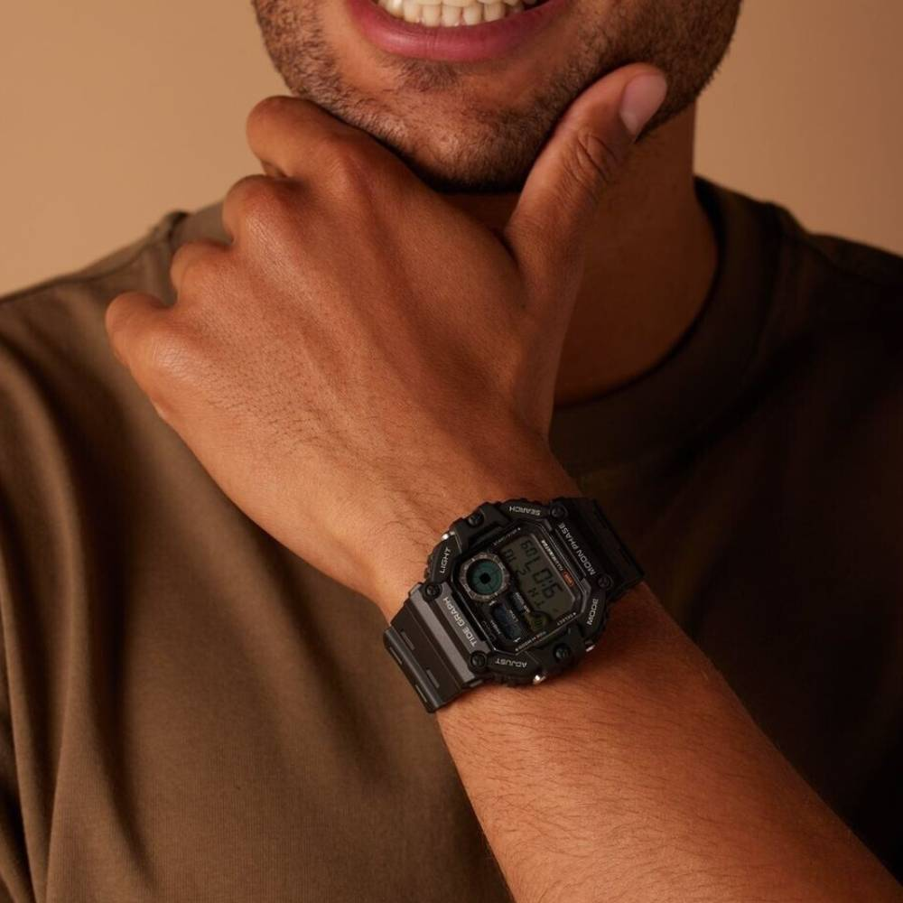 Casio WS-1700H-1AVEF Casio Collection - Мъжки ръчен часовник с кварцов механизъм - корпус от Полимер - Полимер