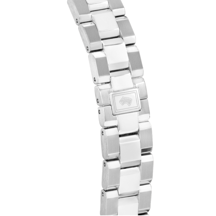 Дамски ръчен часовник с кварцов механизъм - корпус от Стомана - Стоманена верижка - цвят Седеф Сив