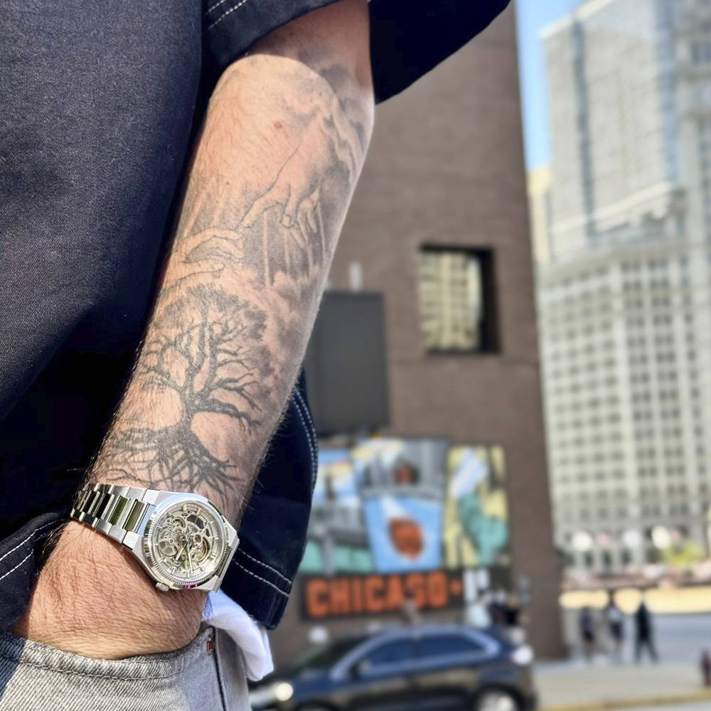 Festina Swiss F20069/1 Automatic - Мъжки ръчен часовник с автоматичен механизъм - корпус от Стомана - Стоманена верижка